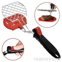 Fat Spatula Kitchen Tongs & Flipper 3-In-1 Turner Separator Tool - Nonstick Nylon & Stainless Steel Strainer Grid for Unique Heat-Resistant Grease Busting Cooking | Fun Multitool Home Gadgets - B075J2PDW8
